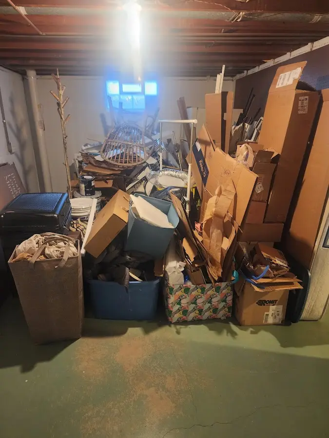 Roll-off dumpster container at job site for Construction Dumpster Rental in Pohatcong